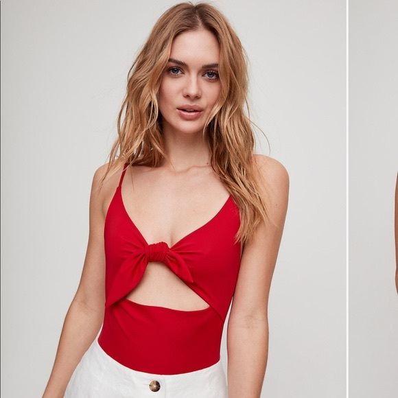 Wilfred Noe bodysuit lillooet red sz S - Picture 9 of 9